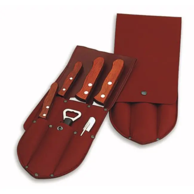 Déglon Lege messenhouder – stijlvol imitatieleer – Bruin of Zwart – capaciteit 6 stuks – duurzaam ontwerp