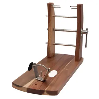 Déglon Hamklem – Verstelbare Lengte – Acaciahout & RVS – 48,2 cm – Stabiel & Veilig Snijden