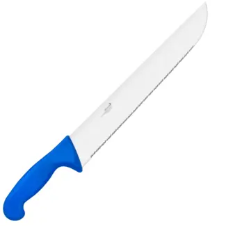 Déglon Visfileermes – Microgetand Lemmet – Blauw Handvat – 33 cm – Voor Grote Vissen