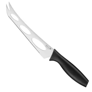 Déglon Kaasmes met gleuven – 15 cm – Roestvrij staal – Zwart handvat – Ergonomisch ontwerp
