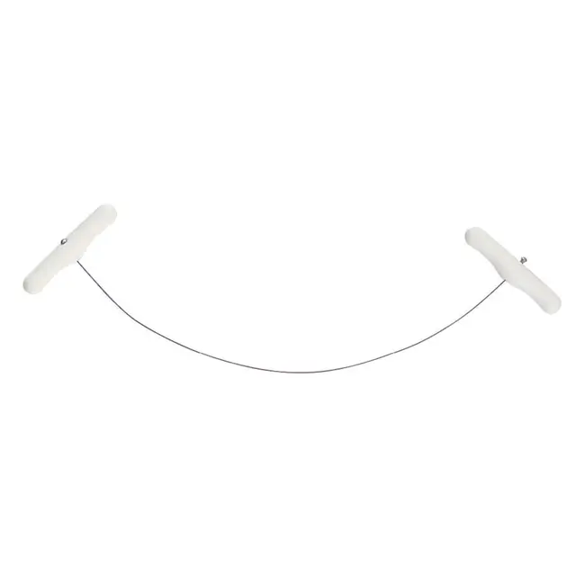 Déglon Botersnijder – Roestvrij staal – 30 cm snijdraad – Wit handvat – Vaatwasmachinebestendig