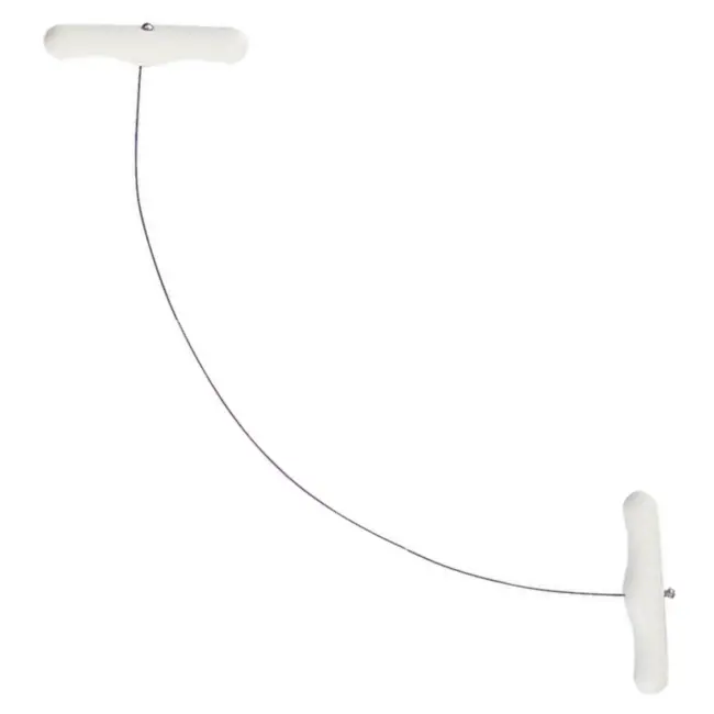 Déglon Botersnijder – Roestvrij staal – 30 cm snijdraad – Wit handvat – Vaatwasmachinebestendig