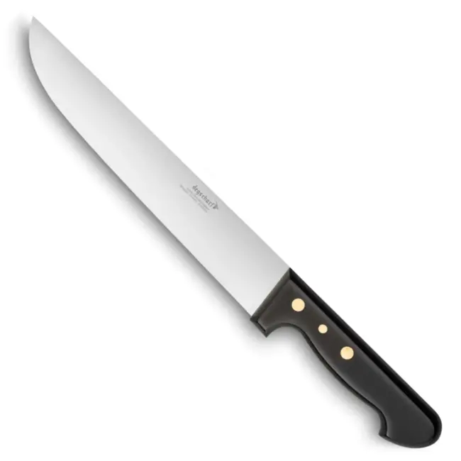 Déglon Slagersmes – Breed Lemmet – Geperst Hout – 30 cm – Zwart