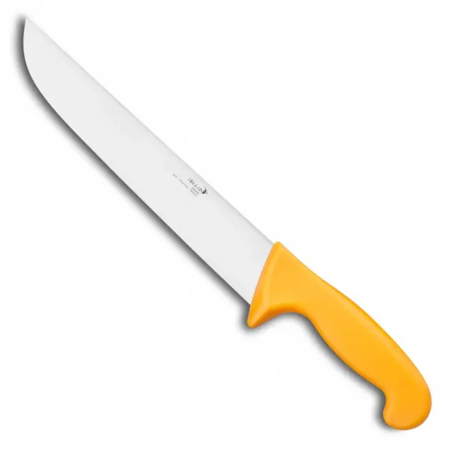 Déglon Slagersmes – Breed Lemmet – Geel Handvat – 25 cm