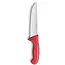 Déglon Slagersmes – Brede Lemmet – Afgeronde Punt – 20 cm – Rood