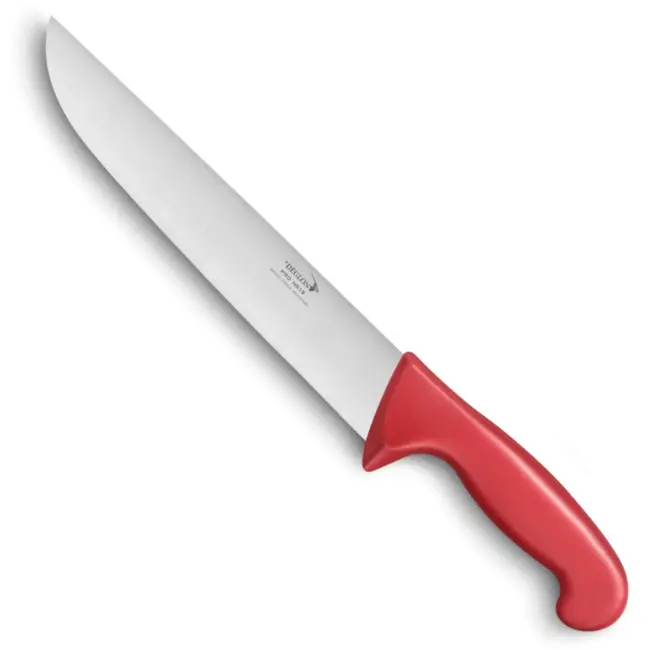 Déglon Vleesmes 25 cm – Ergonomisch Rood Handvat – Roestvrijstaal – Professionele Precisie