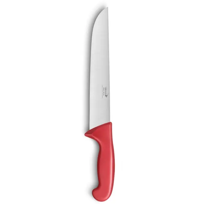 Déglon Vleesmes 25 cm – Ergonomisch Rood Handvat – Roestvrijstaal – Professionele Precisie