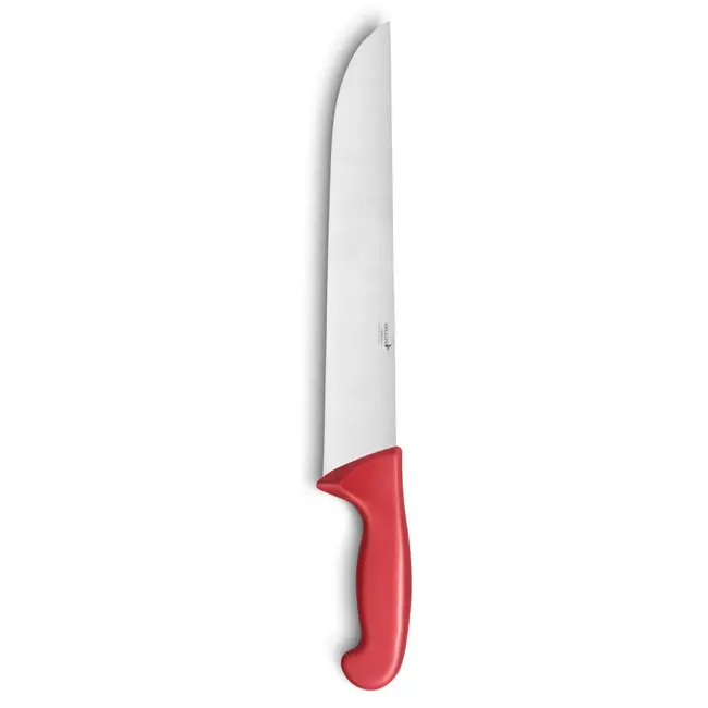 Déglon Vleesmes – 30 cm – Ergonomisch rood handvat – Roestvrijstaal – Vaatwasmachinebestendig