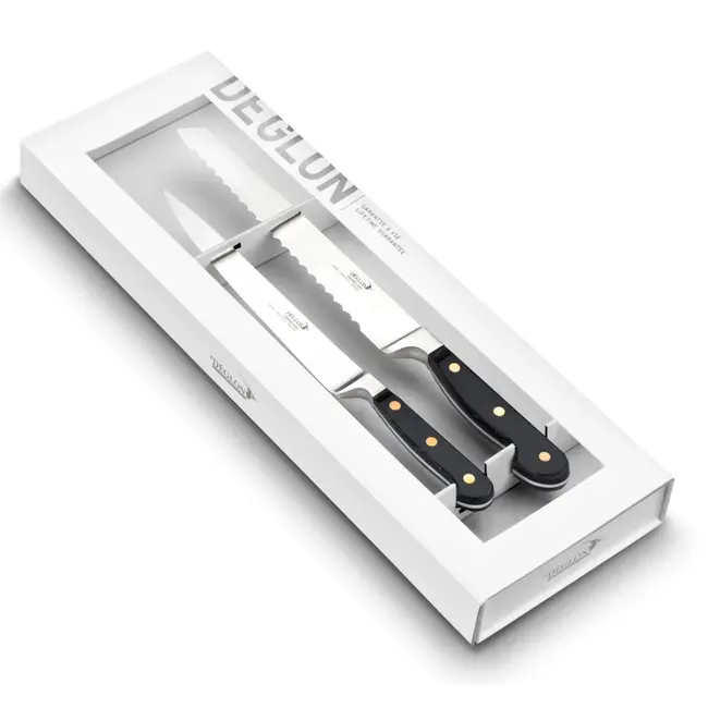 Déglon Messenset – Filetmes 17 cm & Broodmes 20 cm – Ergonomisch – Roestvrijstaal – Duurzaam Design