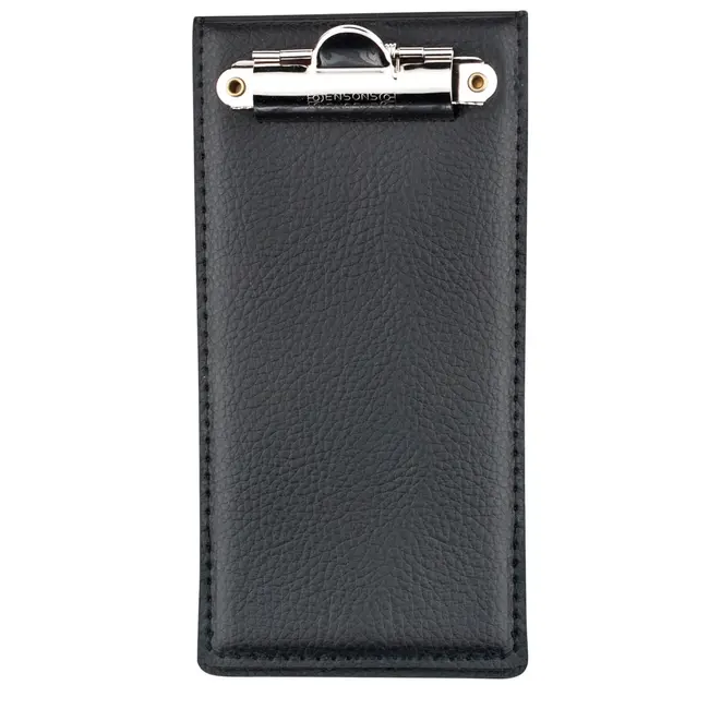 Déglon Notitieboekhouder – Bovenopening – Kunstleer – Zwart – Metalen Clip – 20,5x11,2 cm