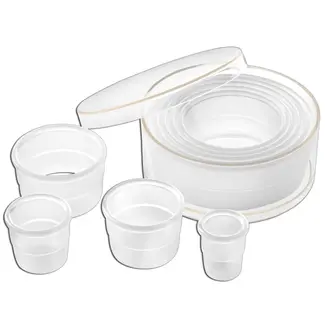 Déglon Set van 9 ronde uitstekers – Hittebestendig polyamide – Voor bakken en serveren – Tot 220°C