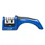 Déglon Handmatige messenslijper – Tweestaps slijpproces – Ergonomisch ontwerp – Blauw – 19 cm