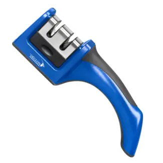 Déglon Handmatige messenslijper – Tweestaps slijpproces – Ergonomisch ontwerp – Blauw – 19 cm Déglon Handmatige messenslijper – Tweestaps slijpproces – Ergonomisch ontwerp – Blauw – 19 cm