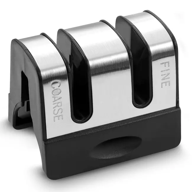 Déglon Vervangingsset voor messenslijper – wolfraamcarbide en keramiek – eenvoudig te installeren – zwart/grijs