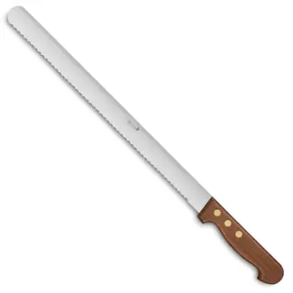 Déglon Fijn getand taartmes – Houten handvat – 36 cm