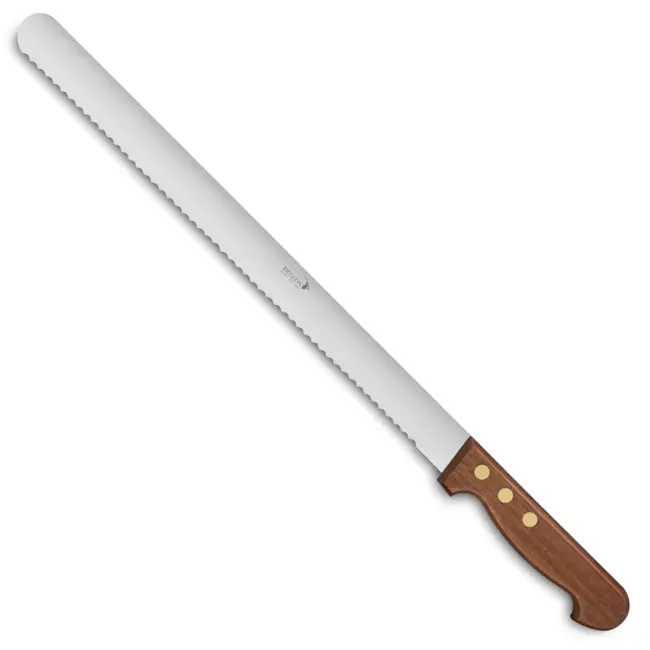 Déglon Fijn getand taartmes – Houten handvat – 36 cm