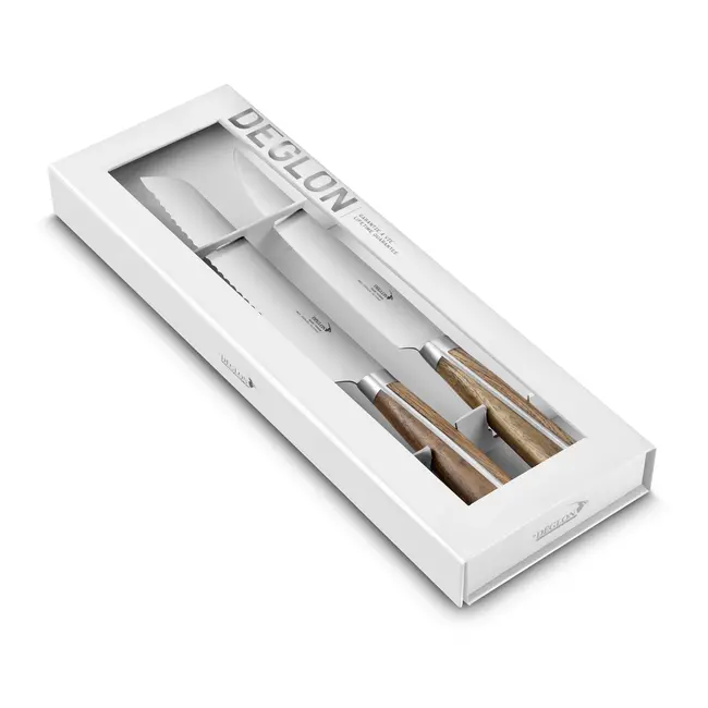 Déglon Brood- en uitbeenmes set – Luxe geschenkdoos – Houten handgreep
