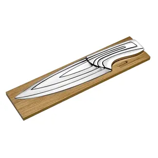 Déglon Messenset – Eikenhouten Basis – Duurzaam Design – 4-delig – Roestvrij Staal