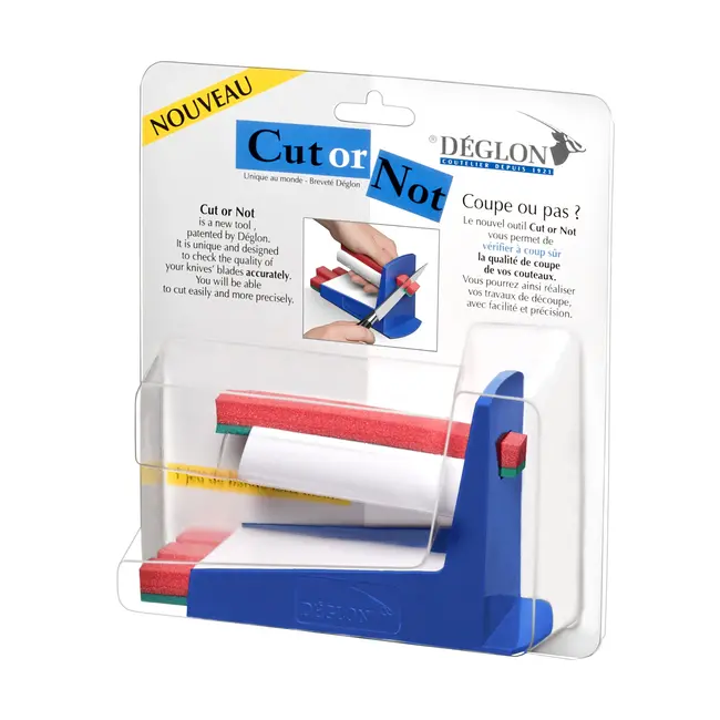 Déglon Snijtester – Scherptecontrole – Gebruiksvriendelijk – 16x6x10 cm – Rood/Groen