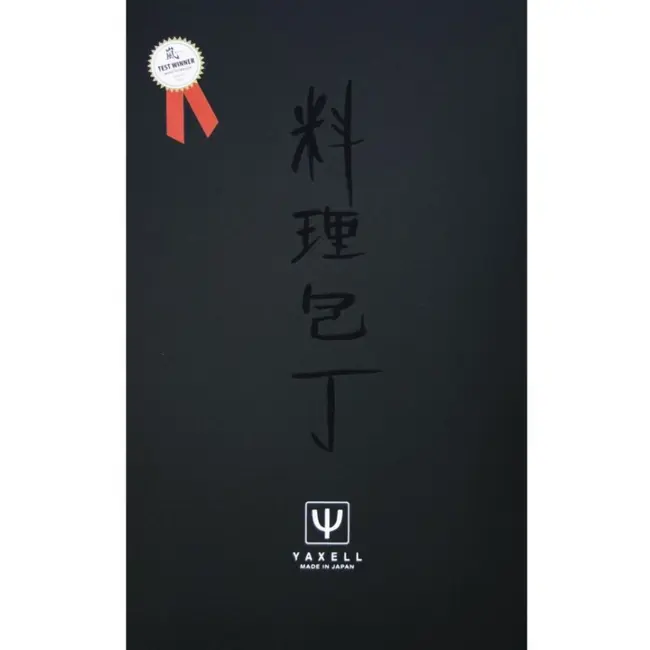 Yaxell Ran Messenset – Giftset – 3-delig – Messenlijper met Santoku Mes 16,5 cm en Universeelmes 12 cm - 69 Lagen Damaststaal – VG10 Staal – 61 HRC – Canvas-Micarta Heft