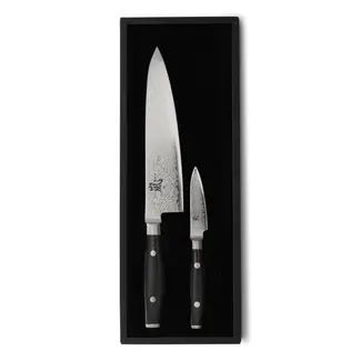 Yaxell Ran Messenset – Giftset – 2-delig – Koksmes 20 cm & Schilmes 8 cm – 69 Lagen Damaststaal – VG10 Staal – 61 HRC – Canvas-Micarta Heft Yaxell Ran Messenset – Giftset – 2-delig – Koksmes 20 cm & Schilmes 8 cm – 69 Lagen Damaststaal – VG10 Staal – 61 HRC – Canvas-Micarta Heft