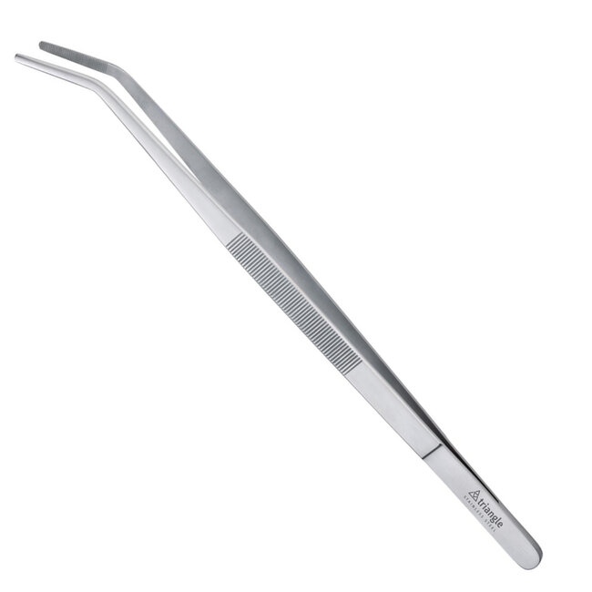 Triangle Multifunctioneel Pincet met Knik – Roestvrij Staal – 35 cm – Vaatwasserbestendig