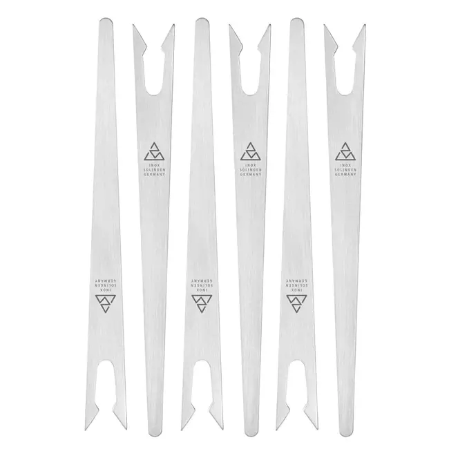 Triangle Antipasti Vorkenset – 6 Stuks – Roestvrij Staal – Vaatwasmachinebestendig