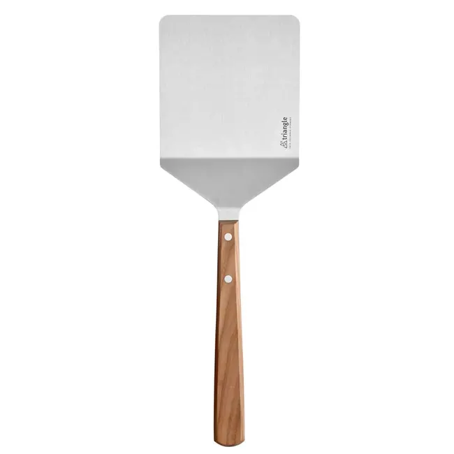 Triangle Burger Spatel met Kersenhout – 14x14 cm – Ideaal voor BBQ