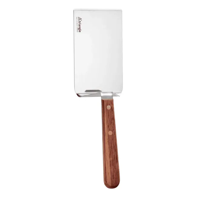 Triangle Plancha Spatel Extra Breed – 12 cm Lemmet – Multifunctioneel – Handgemaakt