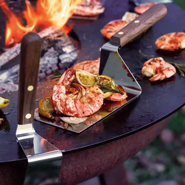 Triangle Dubbele Knik Palet – 15 cm Lemmet – Perfect voor Grill & Bakken