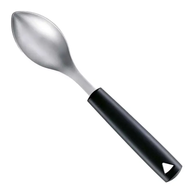 Triangle Quenelle Lepel 8 cm – Roestvrij Staal – Ergonomisch – Vaatwasserbestendig