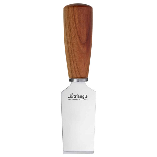 Triangle Parmezaan Kaasmes met Recht Lemmet en Pruimenhouten Heft