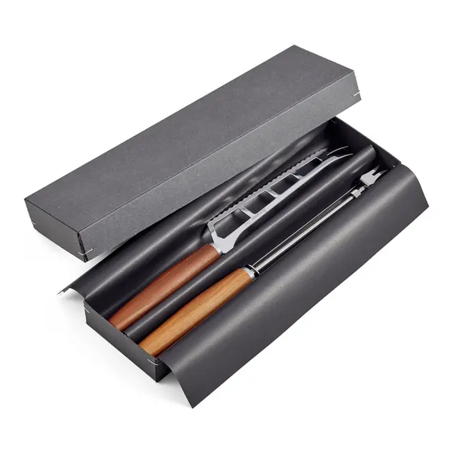 Triangle 2-Delige Kaasset voor Kaasliefhebbers – Duurzaam Pruimenhout