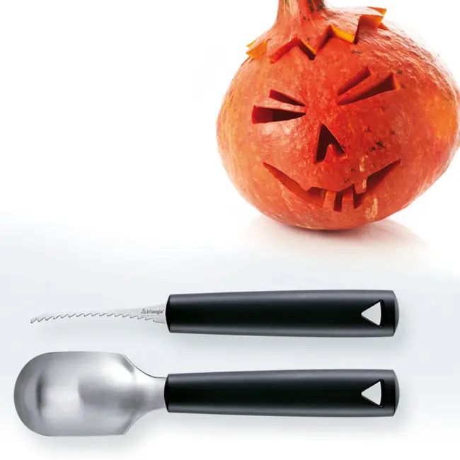 Triangle 2-Delige Pompoen Carve Set – RVS & Vaatwasserbestendig