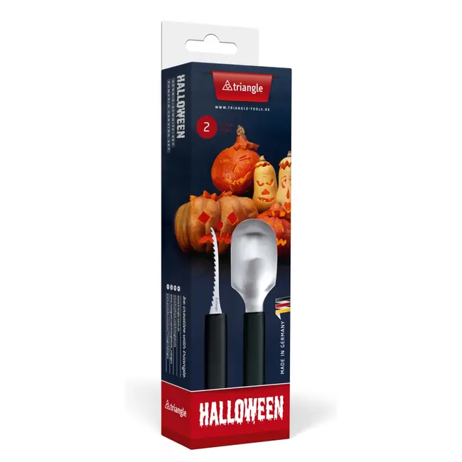 Triangle 2-Delige Pompoen Carve Set – RVS & Vaatwasserbestendig