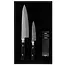 Yaxell Zen Geschenkset – 3-delig – Water Slijper met Koksmes 20 cm en Universeelmes 12 cm – 37 Lagen Damaststaal – Canvas-Micarta Heft