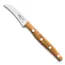 Robert Herder K0 Aardappelschilmes Tourneermes – RVS – Gebogen – Lemmet 7 cm – Heft Abrikooshout