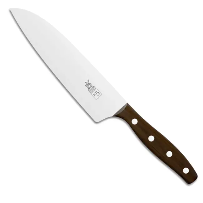 Robert Herder K5 Koksmes XL – RVS – Licht Gebogen – Lemmet 18 cm – Heft Cumaru Hout