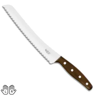 Robert Herder KB2 Broodmes – RVS – Gekarteld – Lemmet 22,5 cm – Heft Cumaru Hout