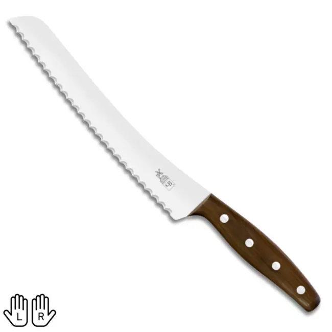 Robert Herder KB2 Broodmes – RVS – Gekarteld – Lemmet 22,5 cm – Heft Cumaru Hout