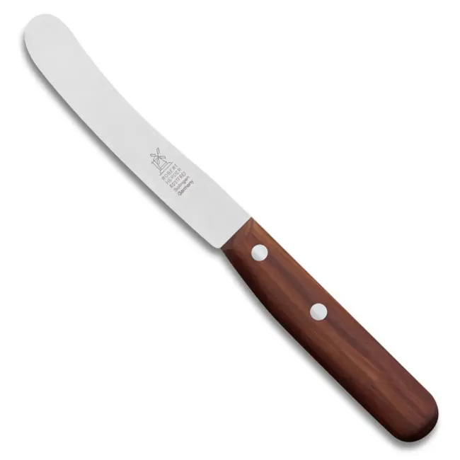 Robert Herder Ontbijtmes – Mini Buckels – RVS – Lemmet 100 mm – Heft Pruimenhout