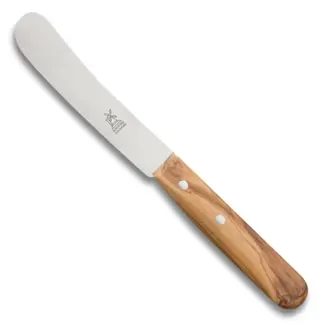 Robert Herder Botermes – Buckels – RVS – Lemmet 70 mm – Heft Olijfhout