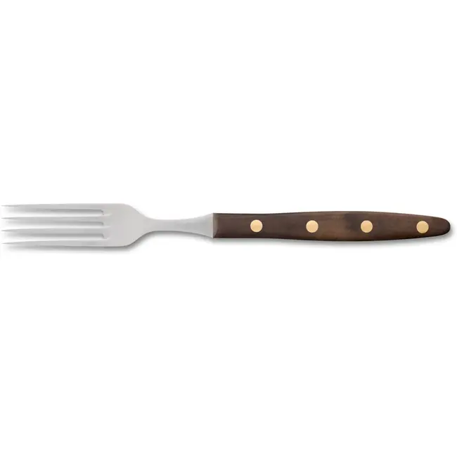 Robert Herder Windmühle Steakvork – RVS – Lengte 20,5 cm – Heft Walnotenhout