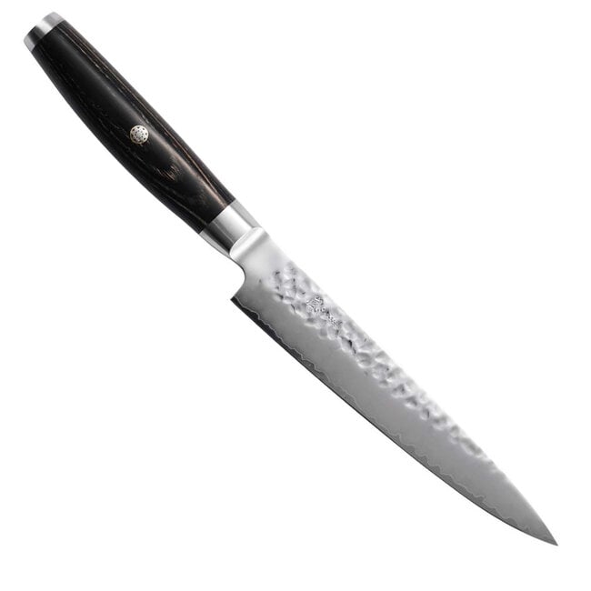 Yaxell Ketu Vleesmes 18 cm – SG2 Stalen Kern – Tsuchime Finish – Pakkahout Handvat