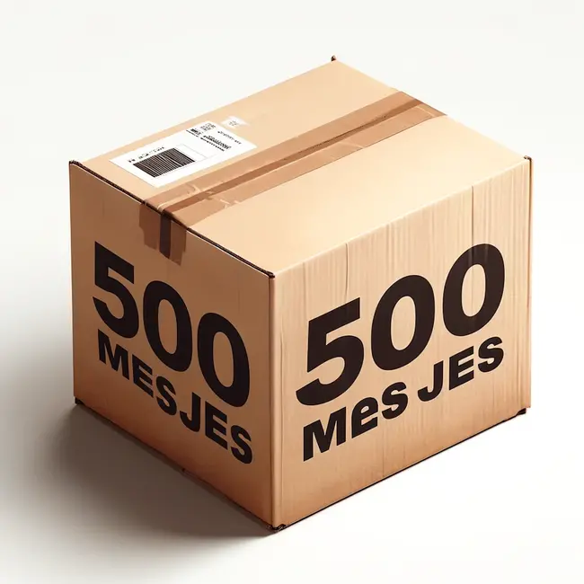 Solingen Bandstaal Mes – HACCP – Blauw – RVS Lemmet 40 mm – Voedselveiligheid voor Oogsten – 500 stuks