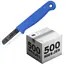 Solingen Bandstaal Mes – HACCP – Blauw – RVS Lemmet 40 mm – Voedselveiligheid voor Oogsten – 500 stuks