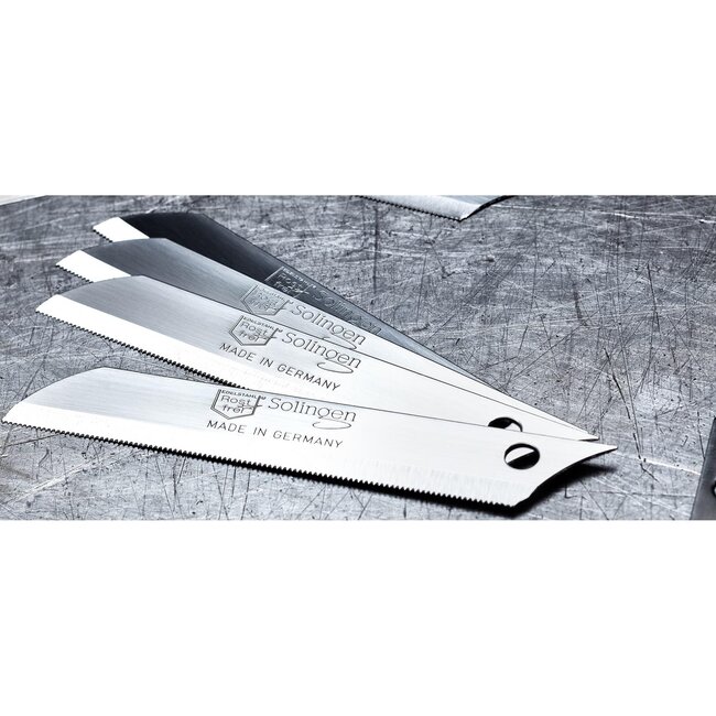 DKS Solingen Tomatenmes – 19,5 cm – Gekarteld RVS Lemmet – 4 Delig Set