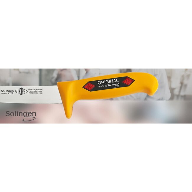 Eikaso Solingen Vleesmes – Semi-flexibel – Geel ergonomisch heft – 18 cm – Roestvrij staal