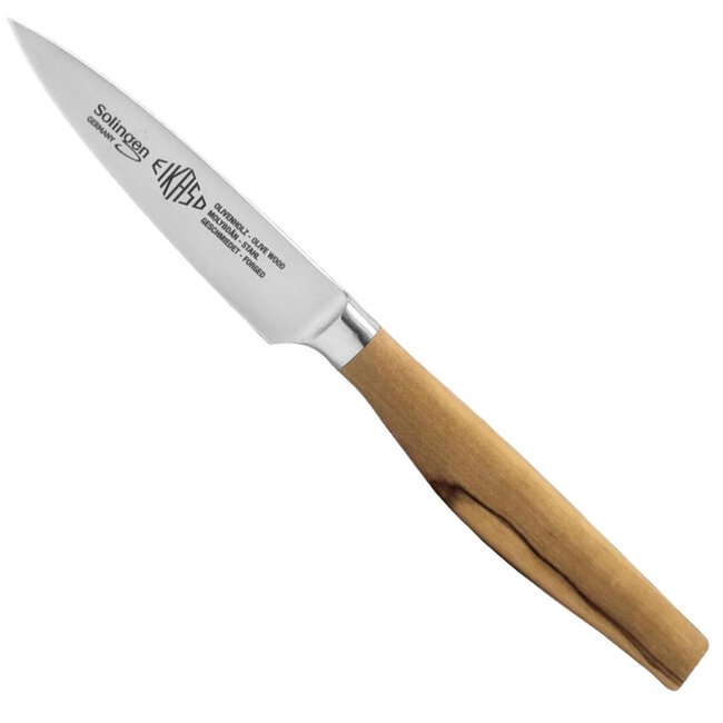 Eikaso Solingen Groentemes – 12 cm – Olijfhouten Handvat – Gesmeed – Duitse Precisie