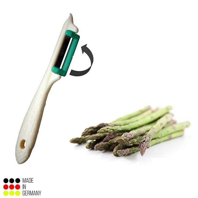 RÖR Solingen Groente-, Fruit- en Aspergeschiller – Ergonomisch & Duurzaam – Crème – Linkshandig